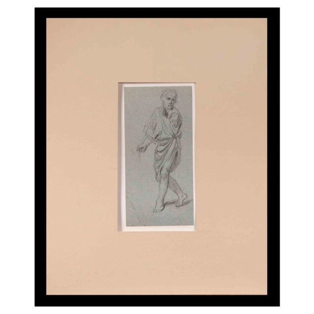 Alexandre Bida, Figure, Original Drawing, Mid-19th Century For Sale