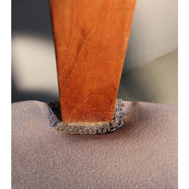 Louis Philippe Blond Walnut Office Chair, Late 19th Century For Sale - Image 12 of 16