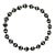 Late 20th Century Tiffany & Co. Onyx Necklace Paloma Picasso Sterling Silver Orb For Sale