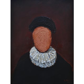 "Memory of the Prado #7" Contemporary Surrealist Portrait Painting by Stephen Remick For Sale