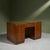 This 1940s Italian desk is made of partially solid and veneered oak and features a green linoleum laminated top, which...
