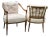 Vintage Regency Louis XVI Armchairs - A Pair For Sale