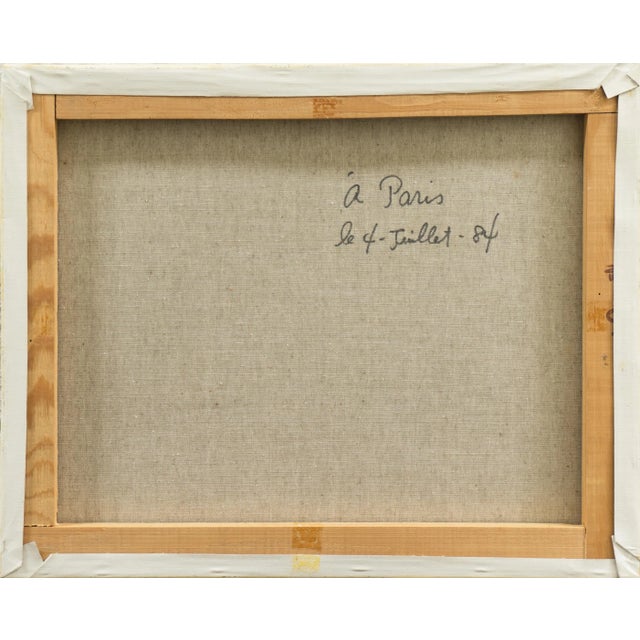 Textile 'Paris in Spring, Notre-Dame and the Seine' by Shinbo Minami, 1984, Île De La Cité From the Left Bank For Sale - Image 7 of 9