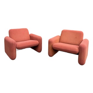 Pair of Herman Miller Wilkes “Chiclet” Lounge Chairs by Ray Wilkes 1970s For Sale