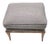 1990s Upholstered Ottoman With Fruitwood Legs For Sale