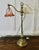 French Brass Desk/Table Lamp with Detailed Pink/Amber Glass Shade, 1890s For Sale - Image 11 of 11