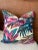 20 X 20 Contemporary Caribbean Paradise Meets African Safari Tropical Leaf Leopard Pillow Cover For Sale - Image 4 of 8