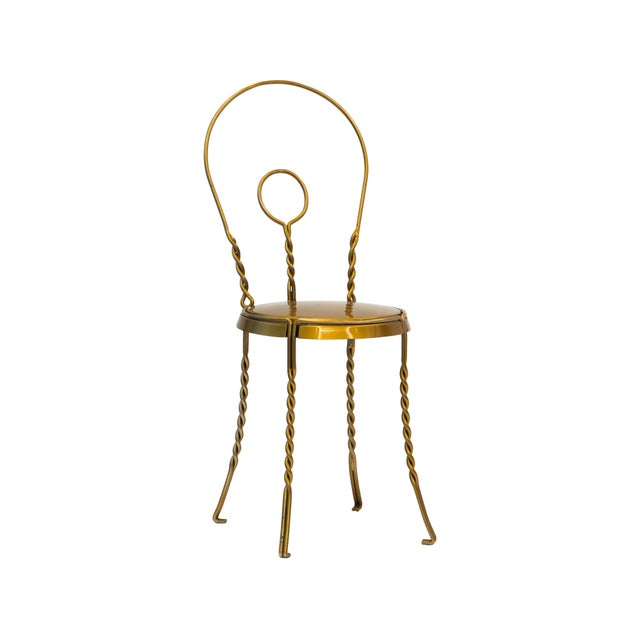 Wrought Iron Chair by Alberto Grassi For Sale - Image 6 of 6