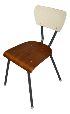 Industrial Style Chair in Plywood, Netherlands, 1960s