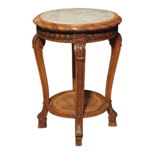 Late 19th Century French Regence Style Marble Top Side Table