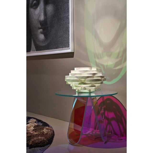 Nest TL2 Decorative Table Lamp in White Carrara Marble by Bufalini Marmi For Sale - Image 4 of 8