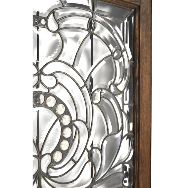 Antique 19th Century Leaded Prism Jeweled Beveled Glass Window Chairish