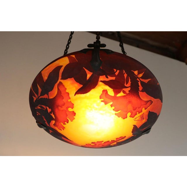 1900 - 1909 French Art Nouveau Pendant Light, 1900 For Sale - Image 5 of 14
