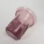 This vase is made of thick-walled, purple glass. Floral and geometric motifs are engraved on the exterior. Characteristic...