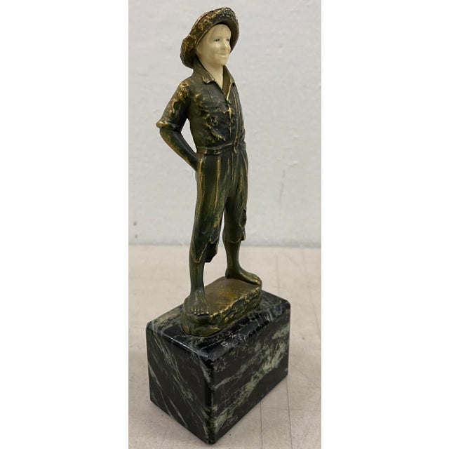 John Ruhl Sculpture of a Boy C.1920 For Sale In San Francisco - Image 6 of 6