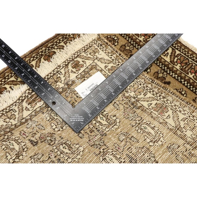 Mid 20th Century Vintage Persian Mashhad Rug - 02'00 x 02'03 For Sale - Image 5 of 9