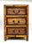 Contemporary Vintage Bamboo 3-Drawer Tabletop Storage Cabinet or Plant Stand – Organic Modern / Tropical For Sale - Image 3 of 12