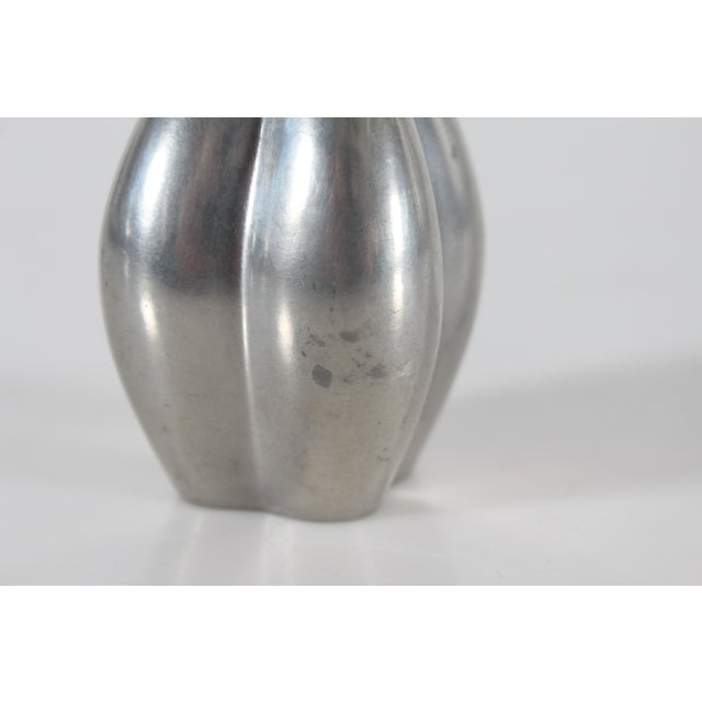 1960s Vintage Art Deco Decorative Vase in Polished Pewter by Just Andersen, 1960s For Sale - Image 5 of 11