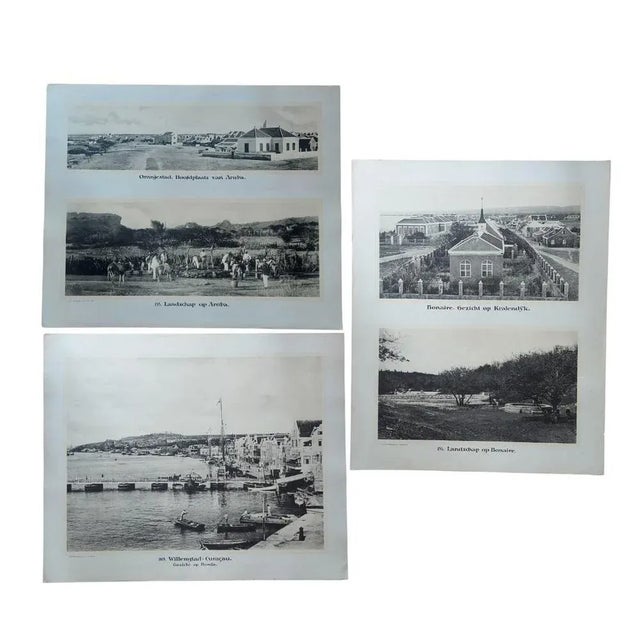 1910s Photographic Plates of Aruba and Bonaire and Curaçao, 1910, Set of 3 For Sale - Image 5 of 6