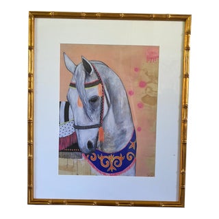 Cat Lee Signed Fine Art Horse Print, Framed For Sale
