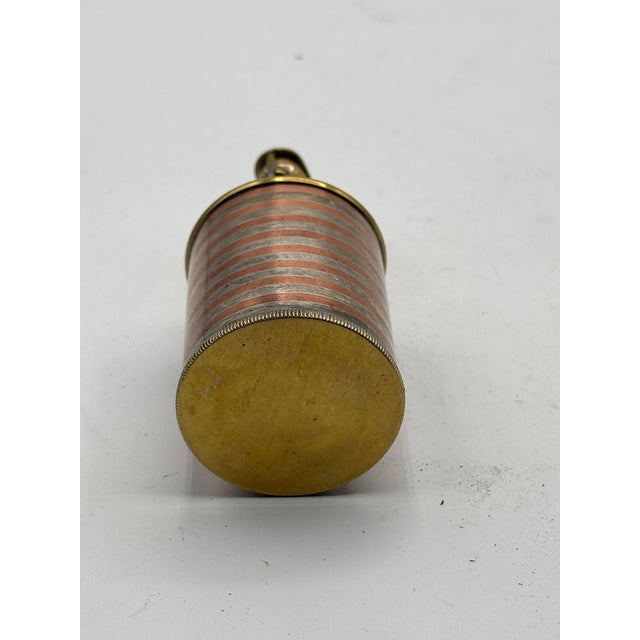 Silver Art Deco “The Executive” Brass and Copper Table Lighter by Ar For Sale - Image 8 of 8