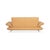 Two-Seater Leather Sofa in Apricot Cream Beige with Manual Function from Koinor Rossini For Sale - Image 11 of 13