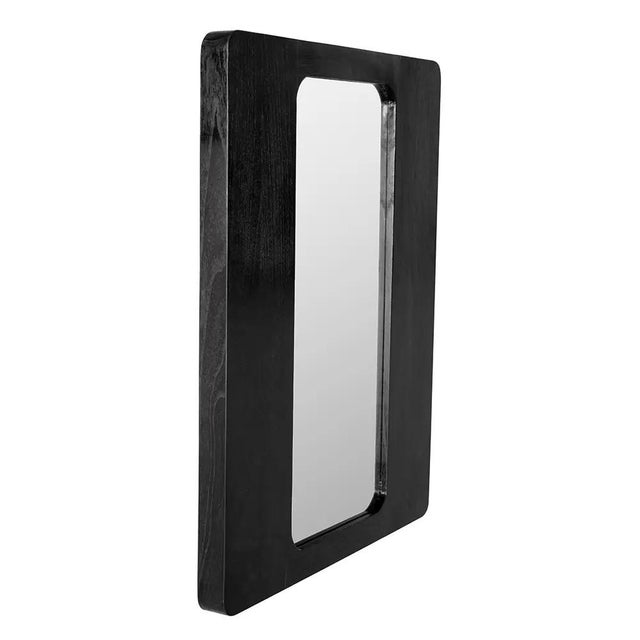 Mid-Century Modern NOIR Franklin Mirror, A, Charcoal Black For Sale - Image 3 of 4