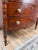 Early 19th Century New England Federal Mahogany Bow-Front Chest of Drawers With Backsplash, C. 1820–1840 For Sale - Image 10 of 11