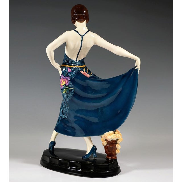 Art Deco Figure by Stephan Dakon for Goldscheider, 1920s For Sale - Image 3 of 9