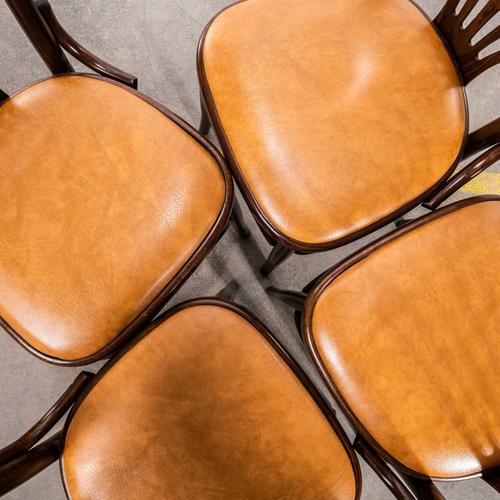 Upholstered Fan Back Bentwood Dining Chair, 1960s For Sale - Image 6 of 12