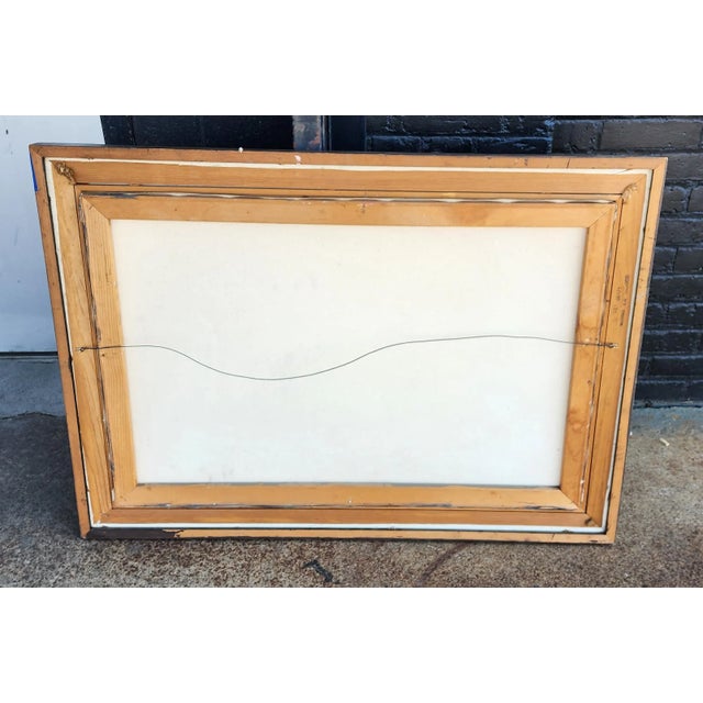 Ernst Aebi (American/Swiss, 1896-1972) Oil on Canvas Nautical Ship Framed Painting For Sale - Image 9 of 9