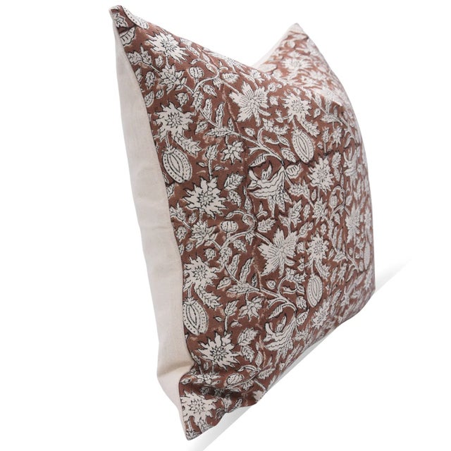 Inspired by the sacred and historic ghats of Varanasi, the Manikarnika cushion cover features a hand block printed design...