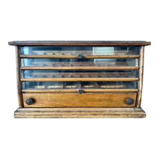 Vintage Spool Cabinet For Sale