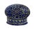 Wood Handmade Lapis & Mother of Pearl Jewelry Box - Oval Trinket Box From Egypt For Sale - Image 7 of 7