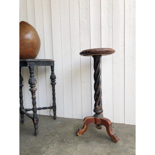 Antique Open Spiral Leg Cocktail Table Chairish