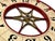 Nice Antique American Hand Painted Wood & Metal Wheel of Fortune Gaming Wheel Circa Early 20th Century For Sale - Image 11 of 18