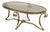Labarge Regency Brass & Steel Glass Top Coffee Table For Sale