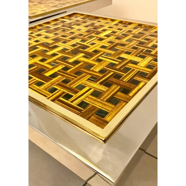 Contemporary Twin Tiger Side Tables by Element & Co., Set of 2 For Sale - Image 3 of 7