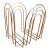 Vintage Chrome-Plated Magazine Rack in the of Style Willi Glaeser for Tmp, 1980s For Sale