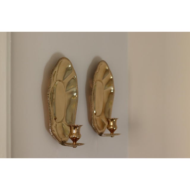 Mid-Century Swedish Brass Sconces, Set of 2 For Sale - Image 5 of 16