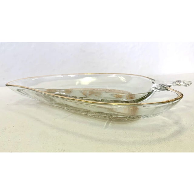 1960's Gold Overlay Glass Divided Candy Dish by George Briard For Sale In West Palm - Image 6 of 7