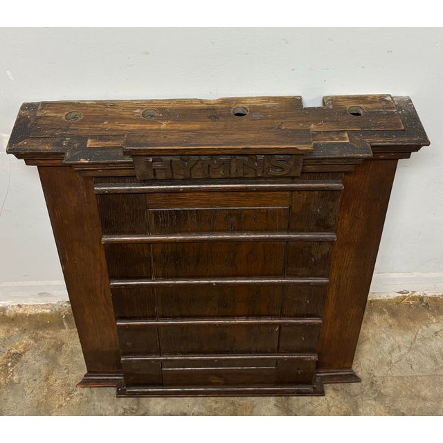 19th Century English Oak Hymn Board For Sale - Image 4 of 11