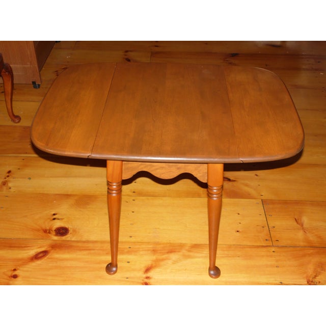 Vintage Baumritter Nutmeg Solid Maple Drop Leaf Pembroke Table Chairish