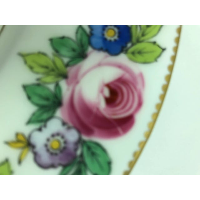 Minton Gilded Rose Lunch Plates Signed, J. Colclough Set of 5 For Sale - Image 12 of 13