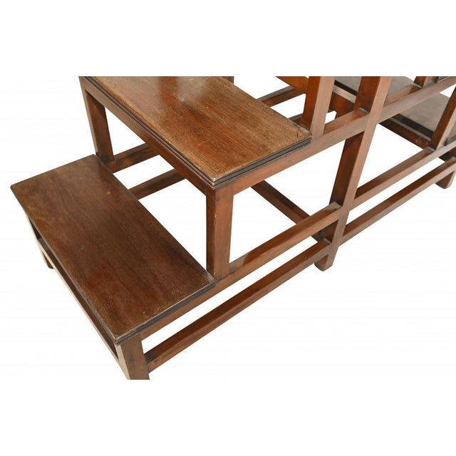Wood Victorian Mahogany Library Ladder For Sale - Image 7 of 8