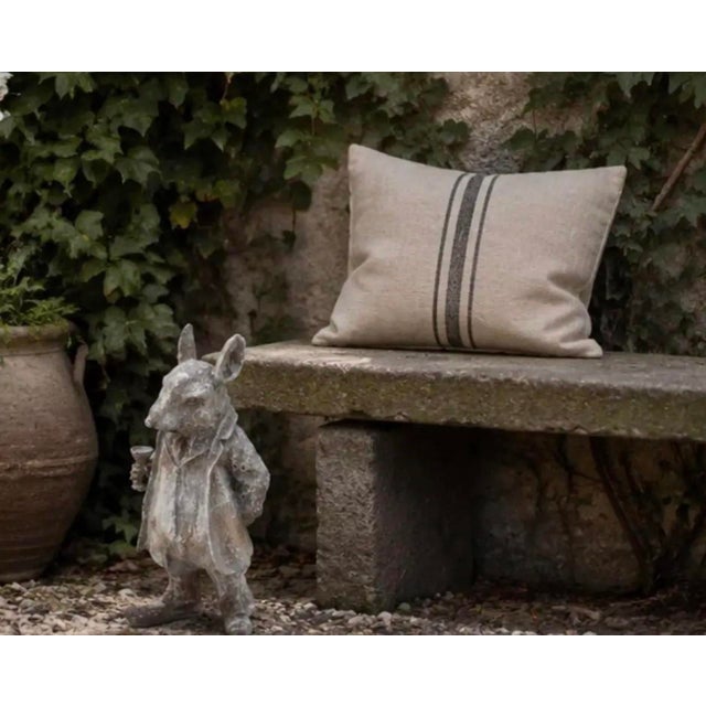 Vintage Cast Iron Anthropomorphic Gentleman Dandy Mouse Garden Statue For Sale - Image 11 of 12