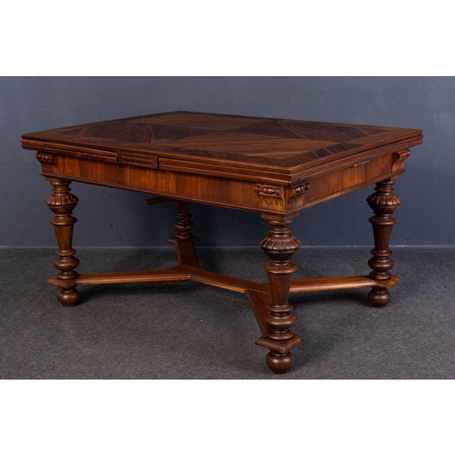 Antique Double Extendable Table For Sale - Image 3 of 18