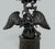 Bronze Antique Pair Regency Bronze Crystal Lustres Candlesticks Candelabra Eagles Prisms For Sale - Image 8 of 15