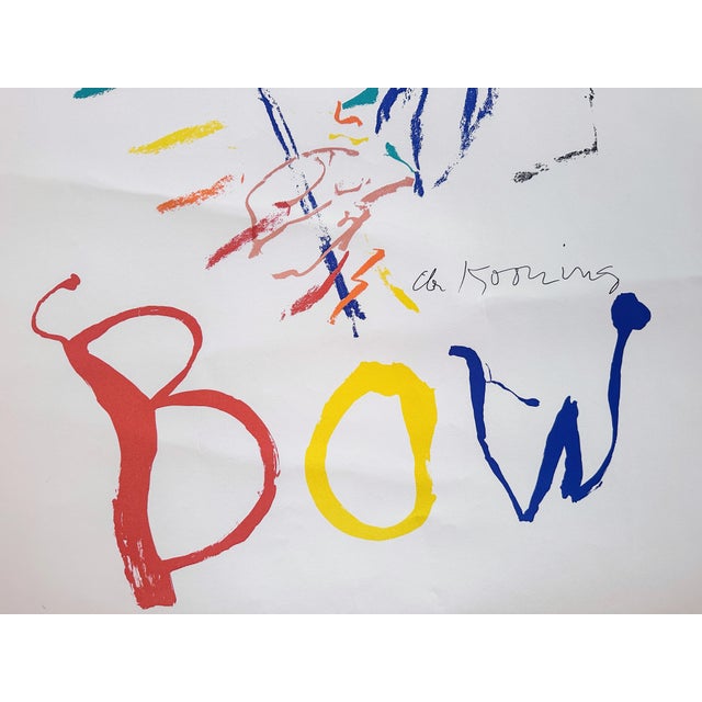 Red 1970s Original Willem De Kooning’s Rainbow – Thelonious Monk, Devil at the Keyboard Poster For Sale - Image 8 of 12