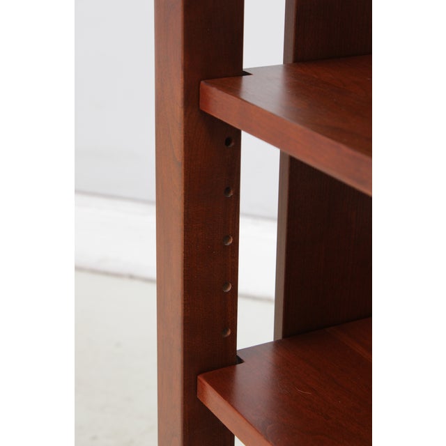 Stickley Arts & Crafts Inlaid Cherry Open Bookshelf For Sale - Image 13 of 18